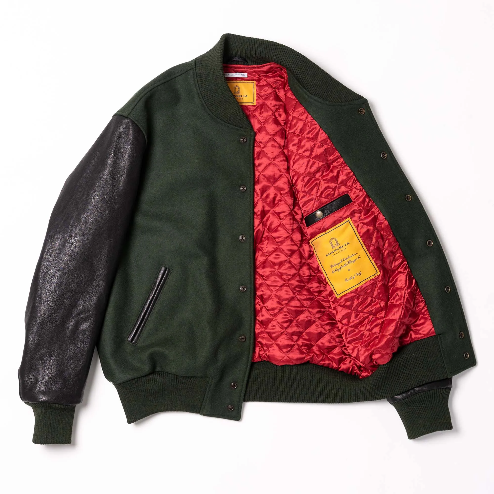 Varsity Forest Green Wool Jacket - Shangri-la Heritage