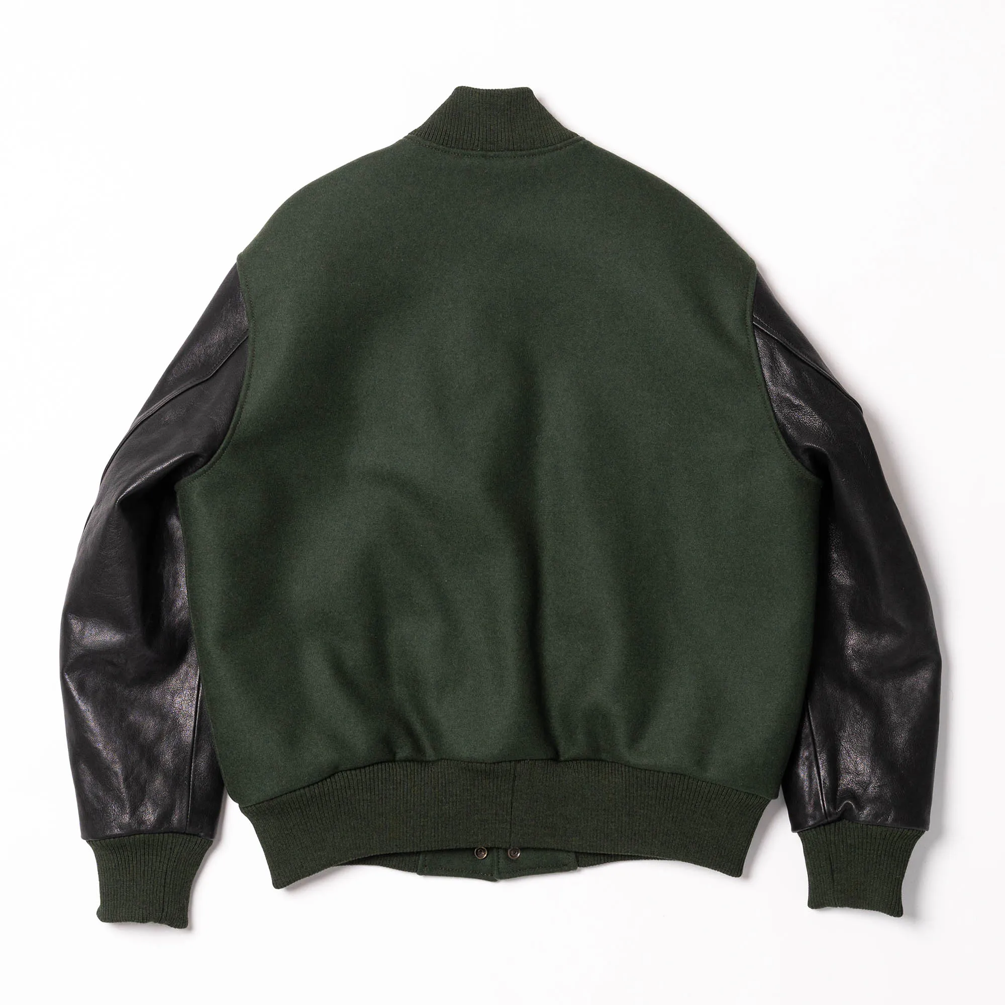 Varsity Forest Green Wool Jacket - Shangri-la Heritage