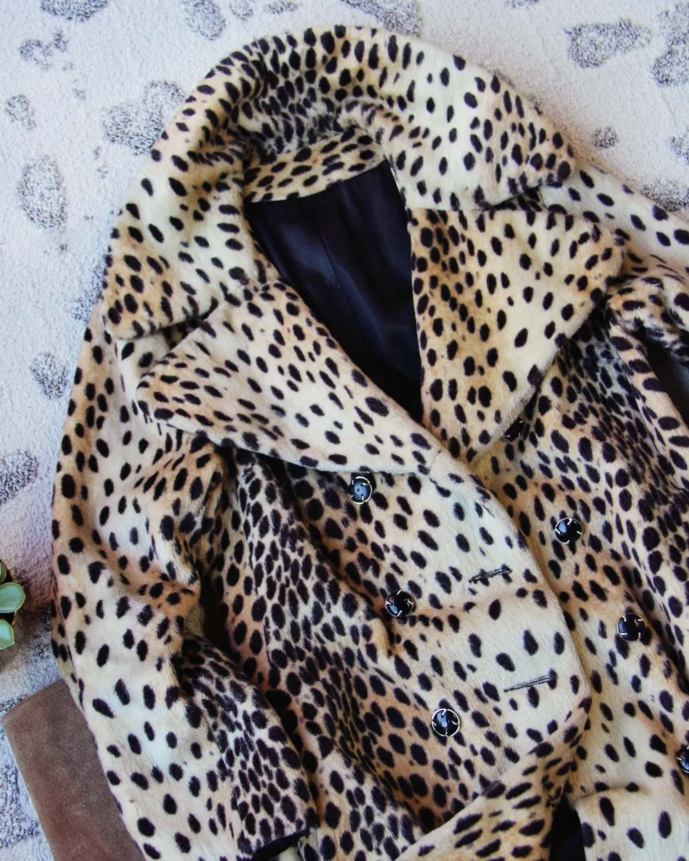 Vintage 60's Leopard Coat