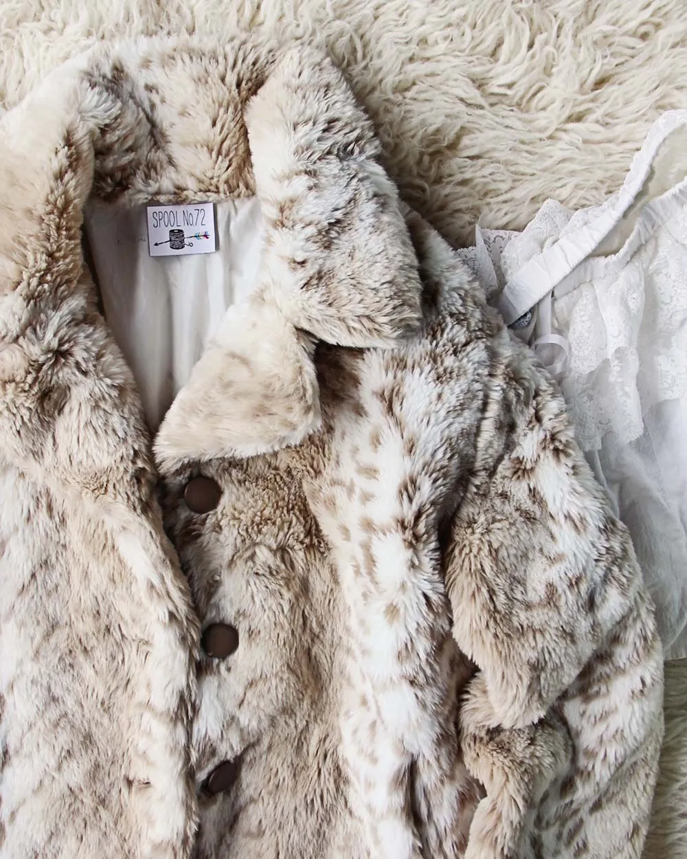 Vintage Cozy Faux Fur Coat