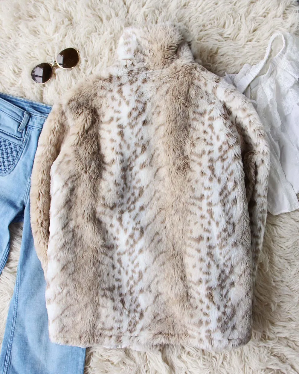 Vintage Cozy Faux Fur Coat