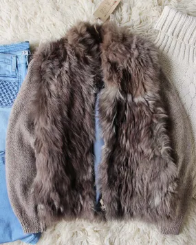 Vintage Fur Knit Sweater Coat