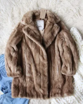 Vintage Metzger Faux Fur Coat