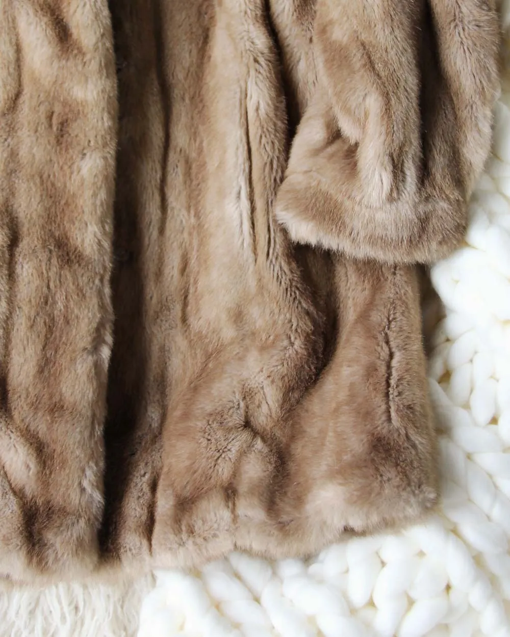 Vintage Metzger Faux Fur Coat