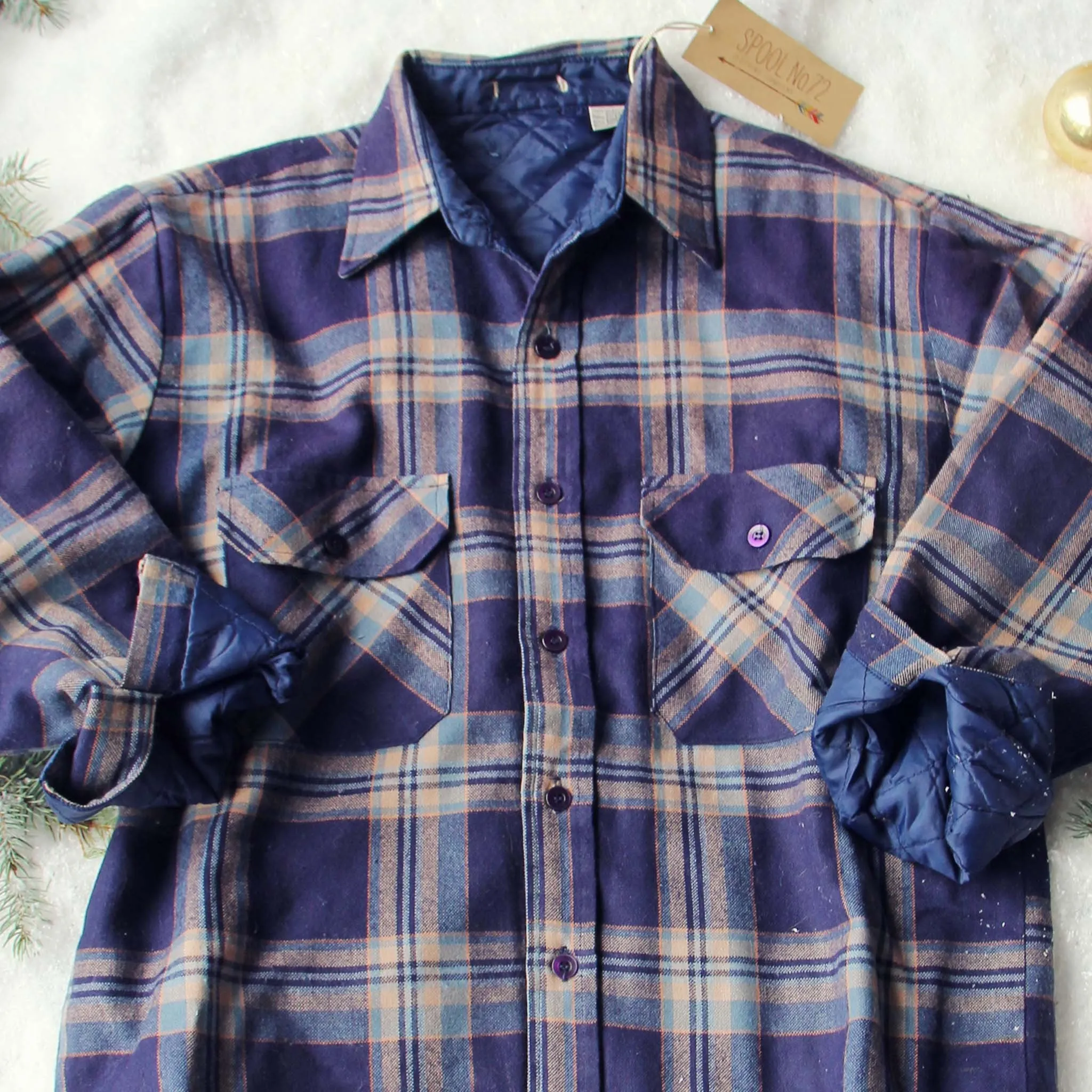 Vintage Plaid Flannel Coat #9