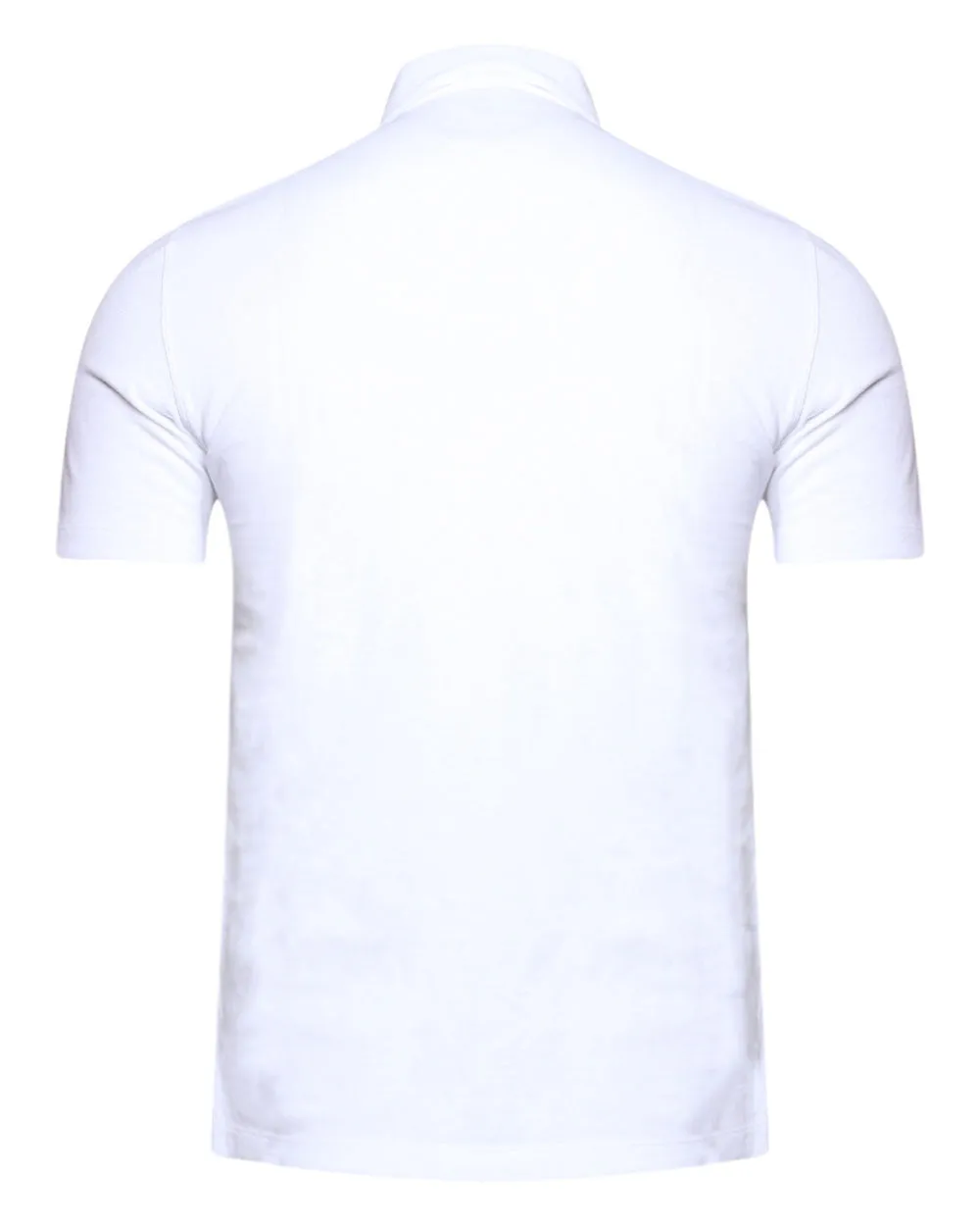 White Jersey Polo