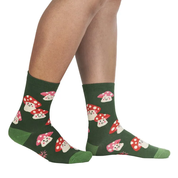 Women's Mellow Mushrooms Crew Socks