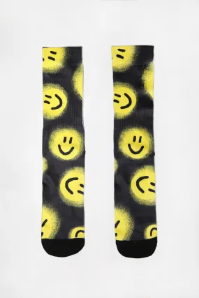 Zoo York Mens Smiley Crew Socks